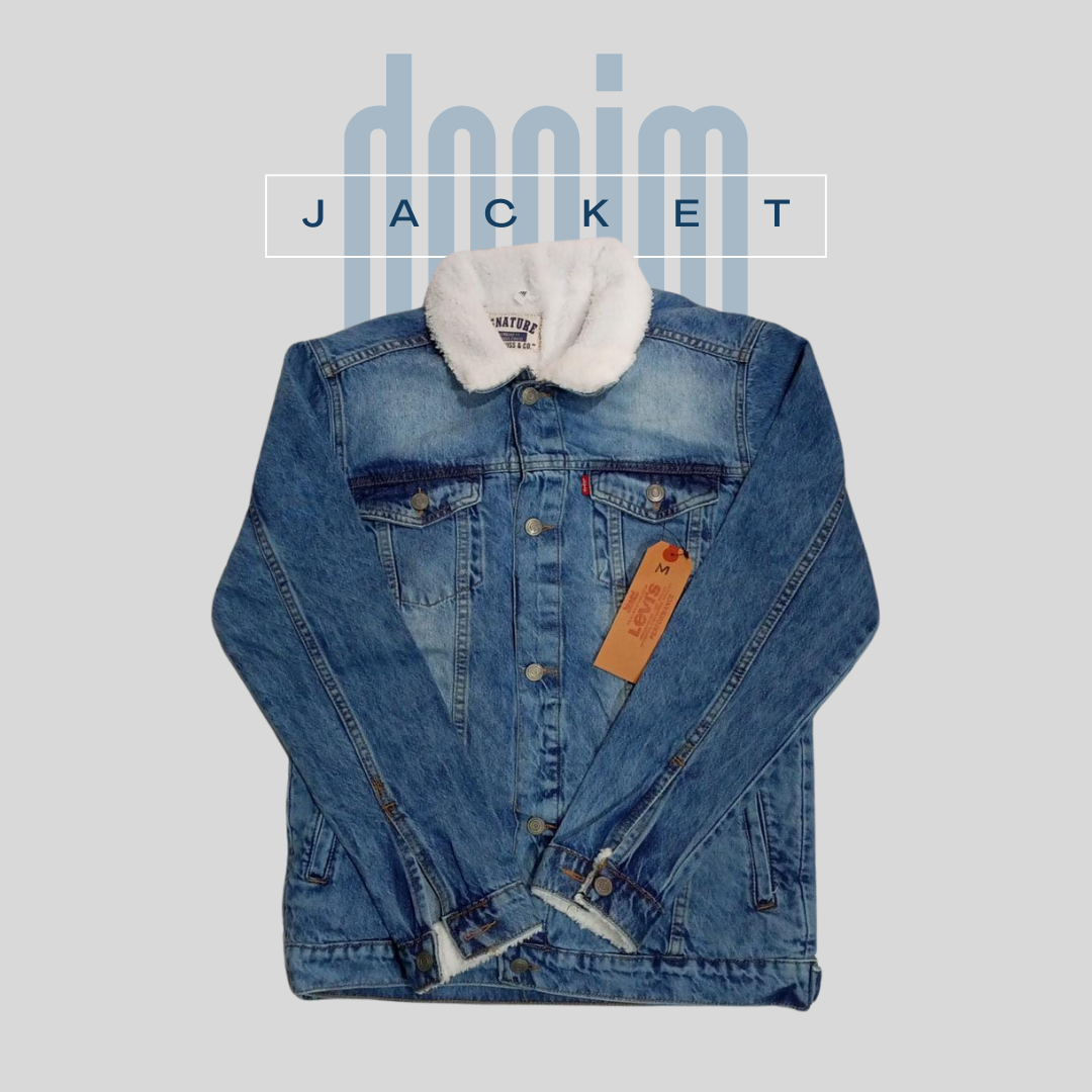 DENIM JACKET - ACID MID BLUE