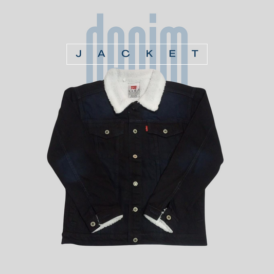 DENIM JACKET - NAVY BLUE