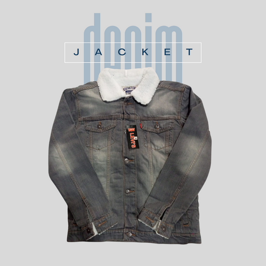 DENIM JACKET - LIGHT GREY