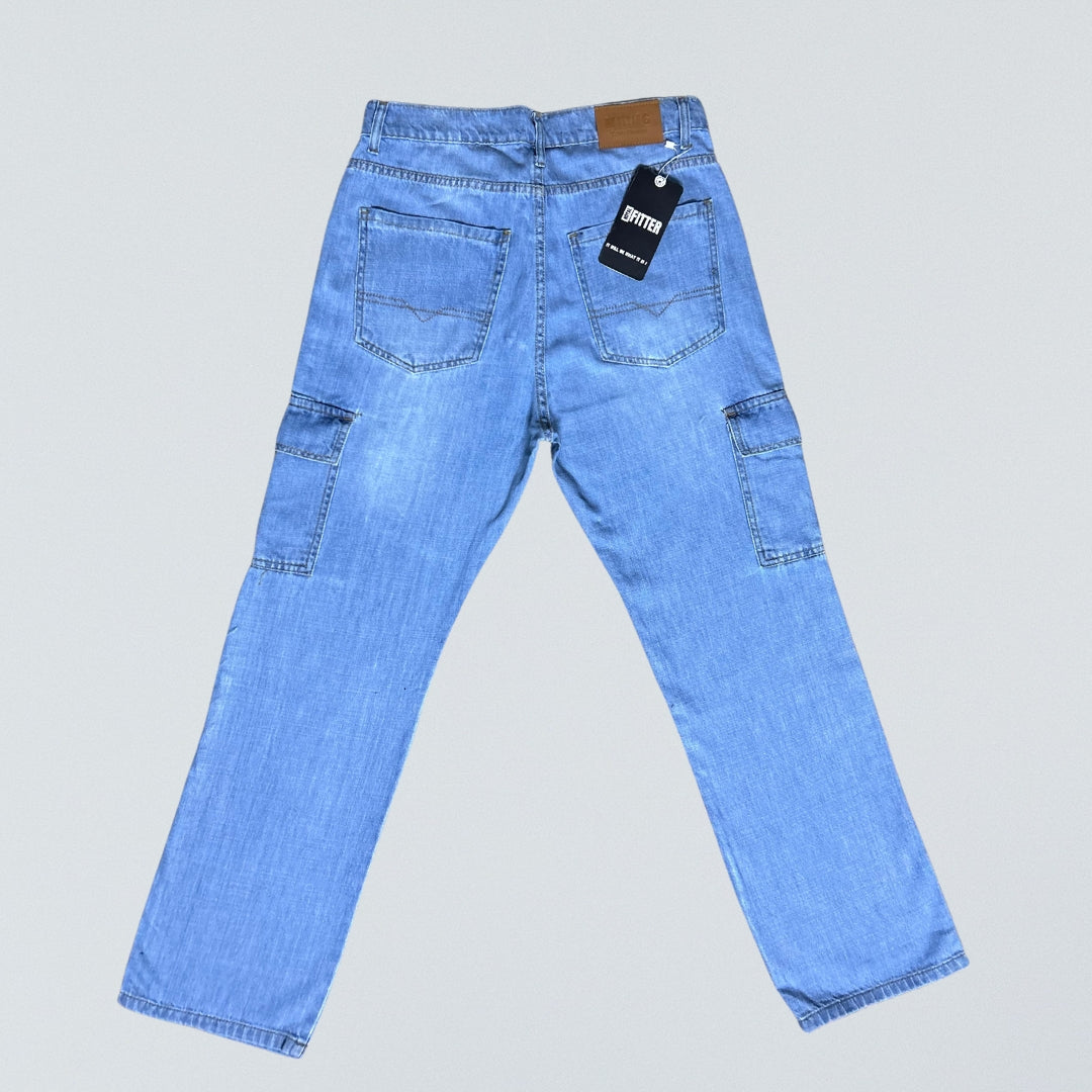 6 POCKET - BAGGY DENIM - SKY BLUE