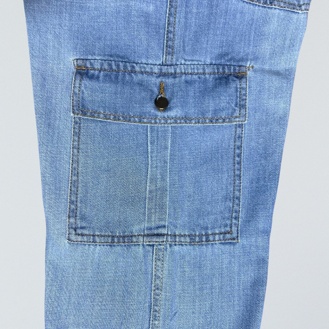 6 POCKET - BAGGY DENIM - SKY BLUE